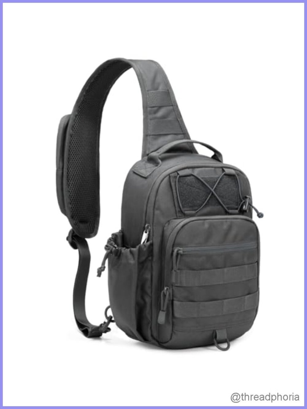 Tactical Sling Bag Anti-theft RFID Blocking Molle Crossbody Shoulder Bag Men